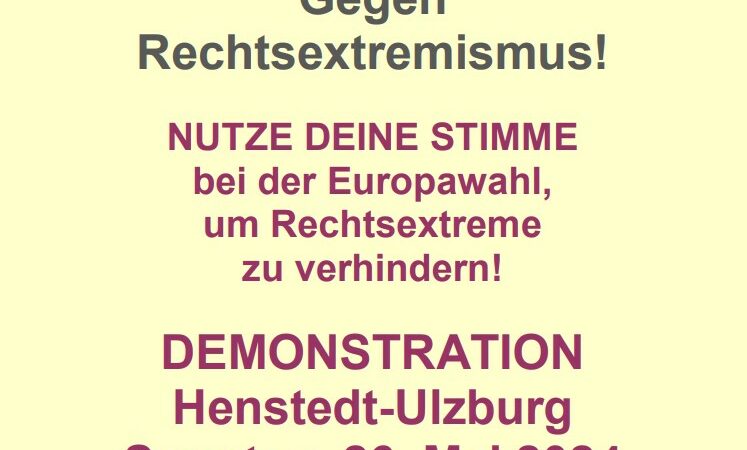 Einladung zur Demo gegen Rechtsextremismus