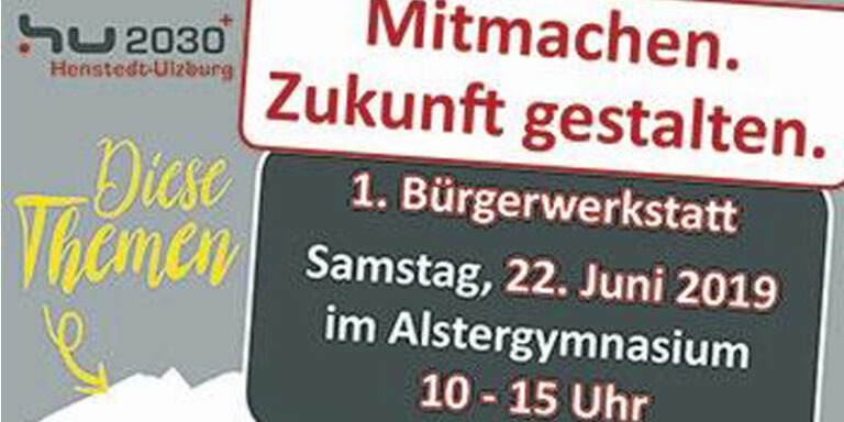 Bürgerwerkstatt 22. Juni 2019: Wir wollen wir in 10–20 Jahren leben??