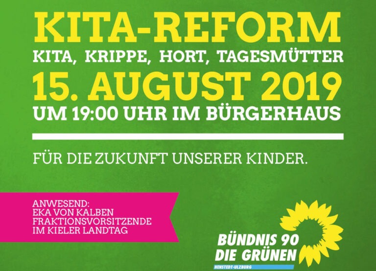 Die Zukunft unserer Kinder.  Wie wird sich die Kita-Reform in Henstedt-Ulzburg auswirken?