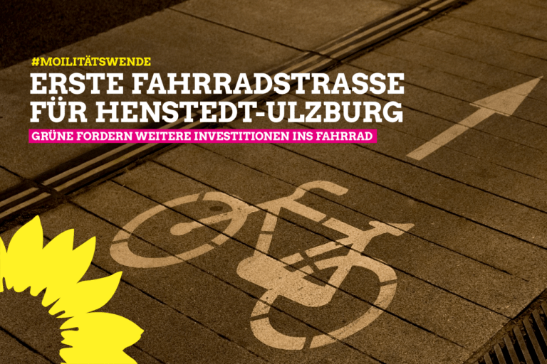 GRÜNE freuen sich über neue Fahrradstraße in Henstedt-Ulzburg – und wollen noch mehr