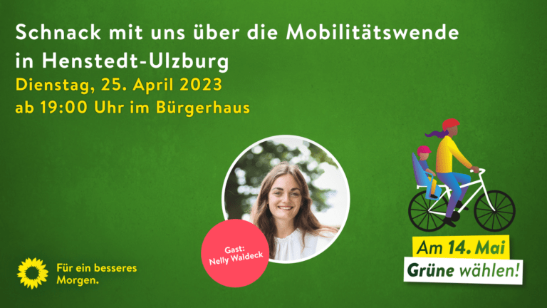 Henstedt-Ulzburger GRÜNE laden zum Grünschnack mit Nelly Waldeck ein