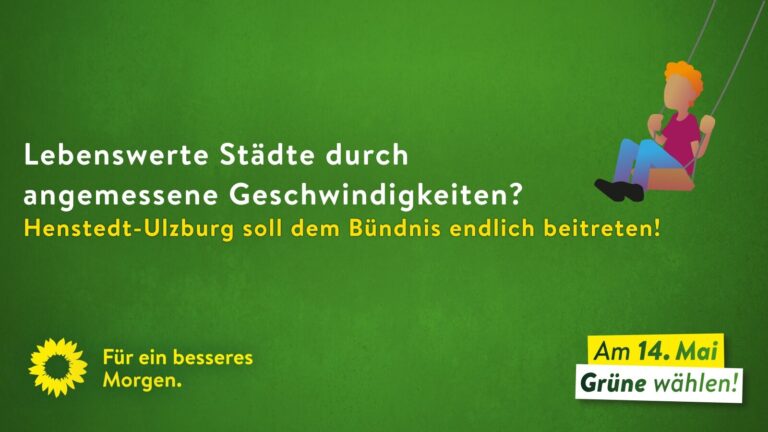 Henstedt-Ulzburger GRÜNE setzen sich erneut für Beitritt zur Initiative „Lebenswerte Städte“ ein