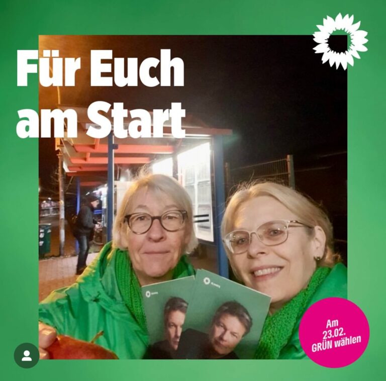 Morgenstimmung mit grüner Botschaft! 🌱