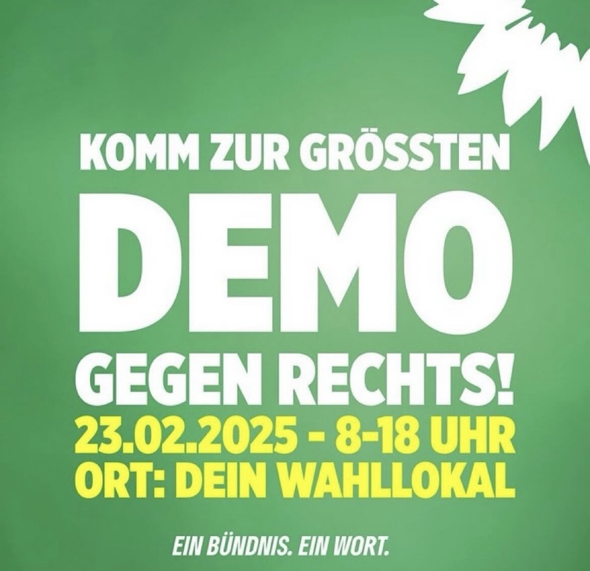 Demo gegen Rechts