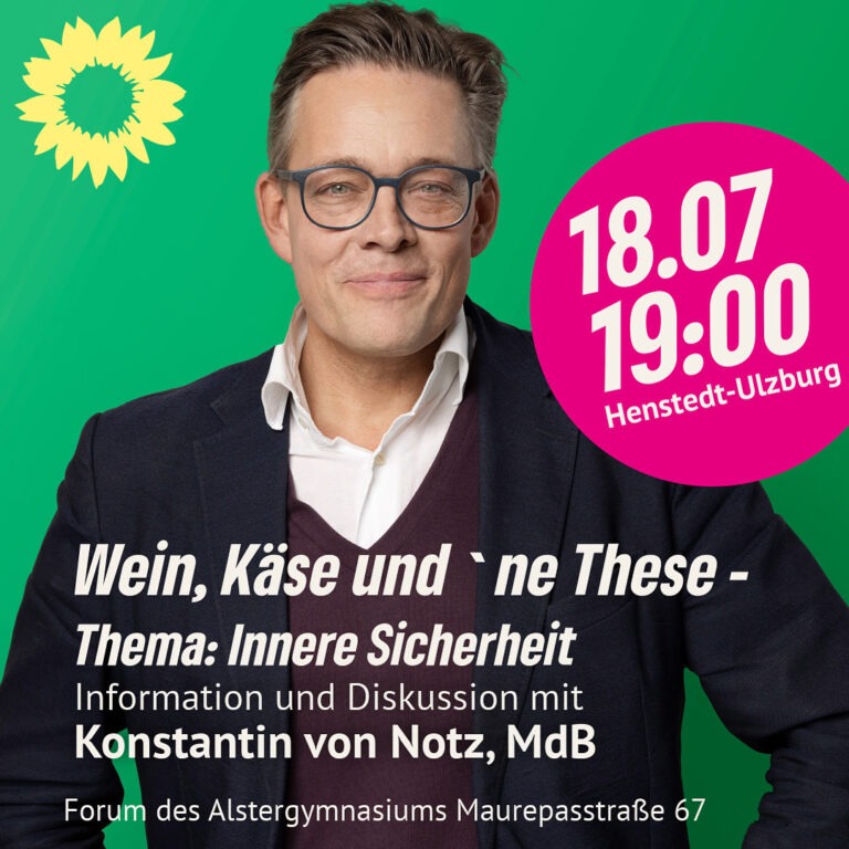 Termin: Dialog mit Konstantin von Notz
